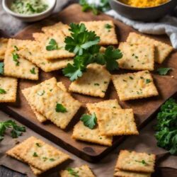 Cheesy Almond Flour Crackers